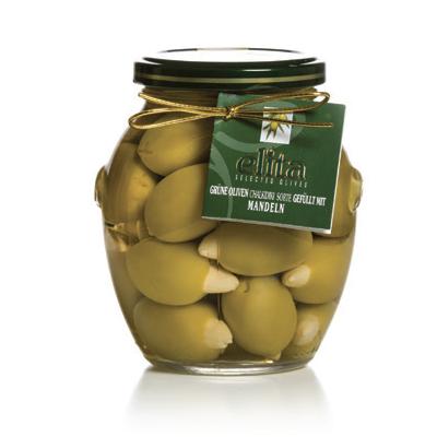 Green Olives Stuffed With Almond
