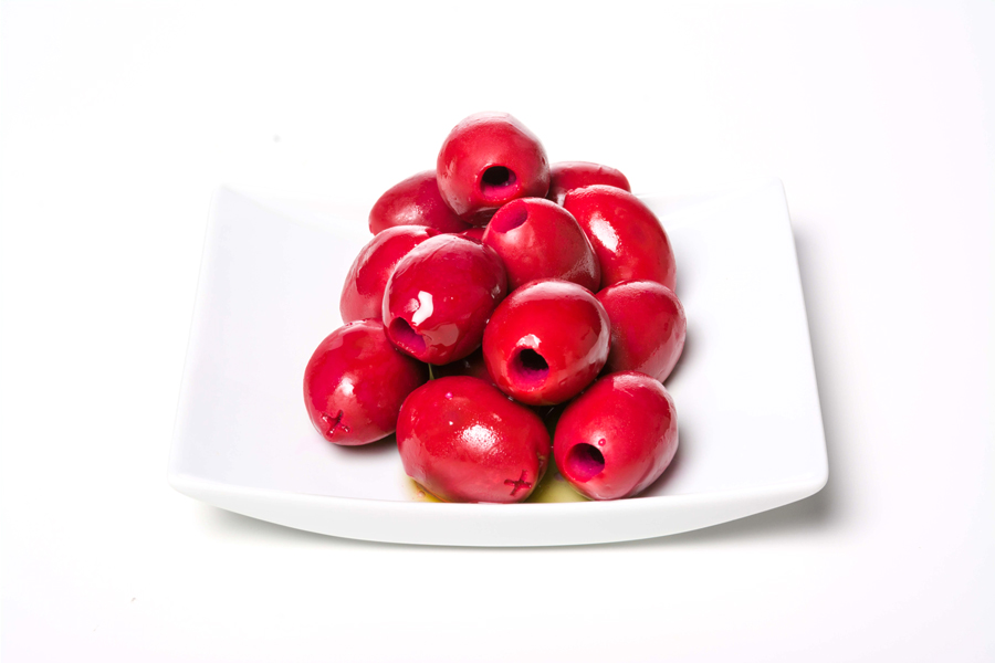 Red Olives Pitted